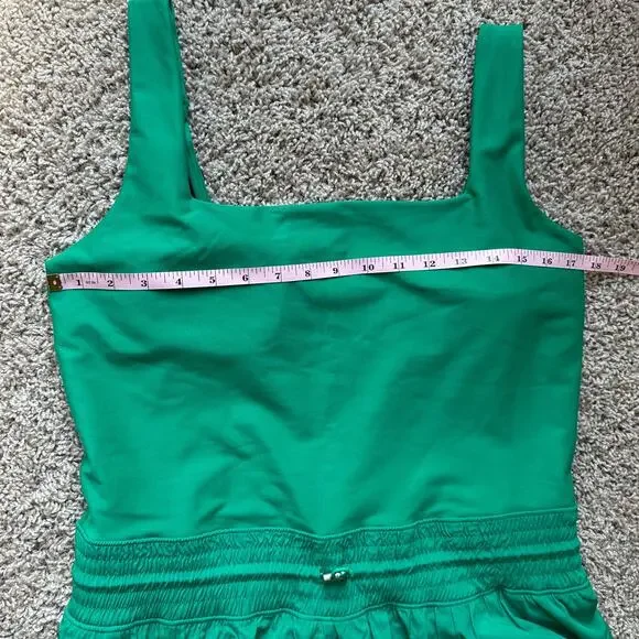 Abercrombie and Fitch YPB Sculptlux Hybrid Flyaway Onesie, Kelly Green, size XL - Picture 4 of 8